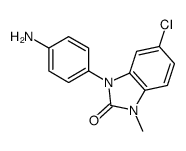 3-(4-aminophenyl)-5-chloro-1-methylbenzimidazol-2-one结构式