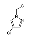 1H-Pyrazole, 4-chloro-1-(chloromethyl)- structure