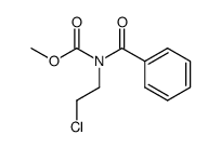 methyl benzoyl(2-chloroethyl)carbamate Structure