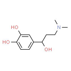 1,2-Benzenediol, 4-[3-(dimethylamino)-1-hydroxypropyl]- (9CI) structure