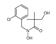 N-[(2-chlorophenyl)methyl]-N,3-dihydroxy-2,2-dimethylpropanamide结构式