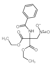 diethyl 2-benzamido-2-(nitromethyl)propanedioate Structure