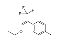 Benzene, 1-[(1E)-2-ethoxy-1-(trifluoromethyl)ethenyl]-4-methyl- (9CI)结构式