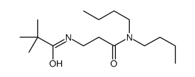 N-[2-(dibutylcarbamoyl)ethyl]-2,2-dimethyl-propanamide Structure