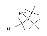 tris(tert-butyl)silylamine lithium salt Structure