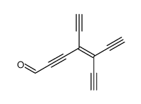 4,5-diethynylhept-4-en-2,6-diynal Structure