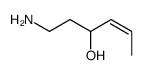 1-aminohex-4-en-3-ol Structure
