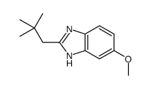 2-(2,2-dimethylpropyl)-6-methoxy-1H-benzimidazole结构式