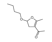 4-acetyl-5-methyl-2-n-butoxy-2,3-dihydrofuran结构式