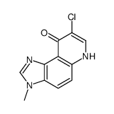 8-chloro-3-methyl-6H-imidazo[4,5-f]quinolin-9-one结构式