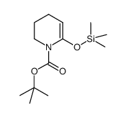 6-trimethylsilanyloxy-3,4-dihydro-2H-pyridine-1-carboxylic acid tert-butyl ester结构式