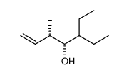erythro-3-methyl-5-ethyl-1-hepten-4-ol Structure