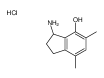 3-amino-5,7-dimethyl-2,3-dihydro-1H-inden-4-ol,hydrochloride结构式