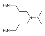 2,2-dimethyl-1,1-bis(3-aminopropyl)hydrazine结构式