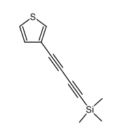 trimethyl(thiophen-3-ylbuta-1,3-diyn-1-yl)silane结构式