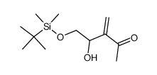 5-((tert-butyldimethylsilyl)oxy)-4-hydroxy-3-methylenepentan-2-one结构式