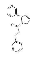 benzyl (S)-2-(pyridin-3-yl)-2,5-dihydro-1H-pyrrole-1-carboxylate Structure