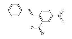 N-(2,4-dinitrobenzylidene)phenylamine结构式