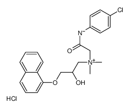 [2-(4-chloroanilino)-2-oxoethyl]-(2-hydroxy-3-naphthalen-1-yloxypropyl)-dimethylazanium,chloride结构式