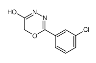2-(3-chlorophenyl)-4H-1,3,4-oxadiazin-5-one结构式