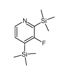 Pyridine, 3-fluoro-2,4-bis(trimethylsilyl)- (9CI) structure