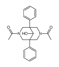 3,7-diacetyl-1,5-diphenyl-3,7-diaza-bicyclo[3.3.1]nonan-9-ol结构式