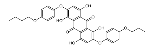 2,6-bis(4-butoxyphenoxy)-1,4,5,8-tetrahydroxyanthracene-9,10-dione Structure