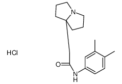 N-(3,4-dimethylphenyl)-2-(1,2,3,5,6,7-hexahydropyrrolizin-8-yl)acetamide,hydrochloride Structure