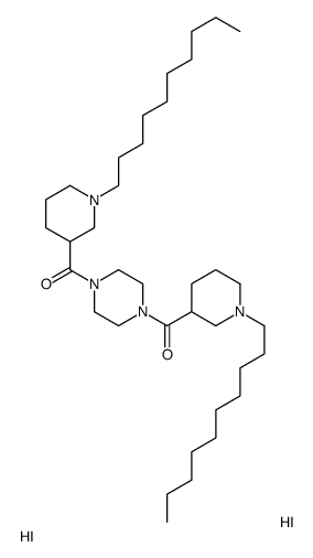 [4-(1-decylpiperidine-3-carbonyl)piperazin-1-yl]-(1-decylpiperidin-3-yl)methanone,dihydroiodide Structure