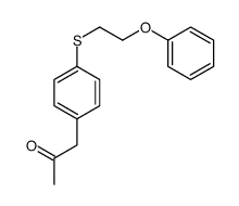 1-[4-(2-phenoxyethylsulfanyl)phenyl]propan-2-one结构式