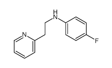 4-fluoro-N-(2-pyridin-2-ylethyl)aniline Structure