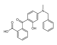 2-[4-[benzyl(methyl)amino]-2-hydroxybenzoyl]benzoic acid结构式