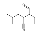 3-formyl-2-(2-methylpropyl)pentanenitrile Structure