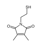 3,4-dimethyl-1-(2-sulfanylethyl)pyrrole-2,5-dione结构式