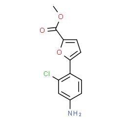 5-(4-AMINO-2-CHLORO-PHENYL)-FURAN-2-CARBOXYLIC ACID METHYL ESTER structure