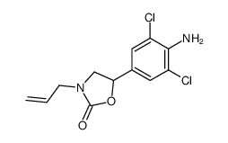 5-(4-amino-3,5-dichlorophenyl)-3-prop-2-enyl-1,3-oxazolidin-2-one Structure