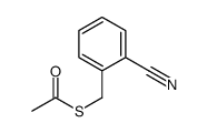 Thioacetic acid S-(2-cyano-benzyl) ester结构式