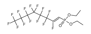 diethyl (Z)-1-hydryl-F-1-octene-1-phosphonate结构式