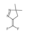 5-(difluoromethylidene)-3,3-dimethyl-4H-pyrazole Structure