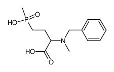 2-(N-methyl-N-benzylamino)-4-(methyl-hydroxyphosphinyl)-butanoic acid Structure