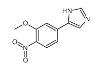 5-(3-methoxy-4-nitrophenyl)-1H-imidazole结构式