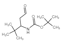tert-butyl N-(4,4-dimethyl-1-oxopentan-3-yl)carbamate Structure