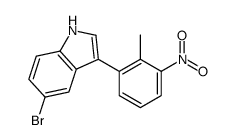 5-bromo-3-(2-methyl-3-nitrophenyl)-1H-indole Structure