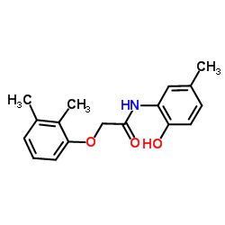 2-(2,3-Dimethylphenoxy)-N-(2-hydroxy-5-methylphenyl)acetamide结构式