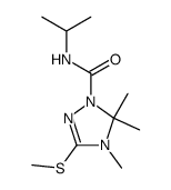 4,5,5-Trimethyl-3-methylsulfanyl-4,5-dihydro-[1,2,4]triazole-1-carboxylic acid isopropylamide结构式