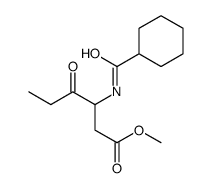 methyl 3-(cyclohexanecarbonylamino)-4-oxohexanoate Structure