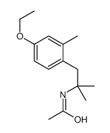 N-[1-(4-ethoxy-2-methylphenyl)-2-methylpropan-2-yl]acetamide结构式