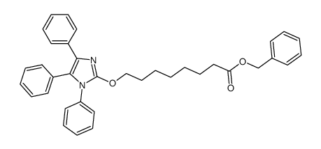 benzyl 8-(1,4,5-triphenylimidazol-2-yloxy)-caprylate结构式