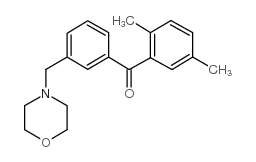 2,5-DIMETHYL-3'-MORPHOLINOMETHYL BENZOPHENONE结构式