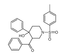 [4-hydroxy-1-(4-methylphenyl)sulfonyl-4-phenylpiperidin-3-yl]-phenylmethanone Structure